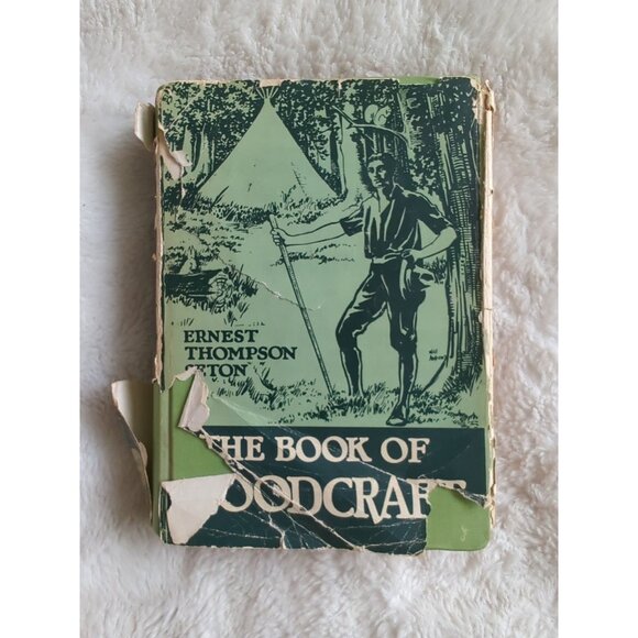 The Book Of Woodcraft Ernest Thompson Seton HC DJ 1921 Woodcraft Indians Scouts - Picture 1 of 11
